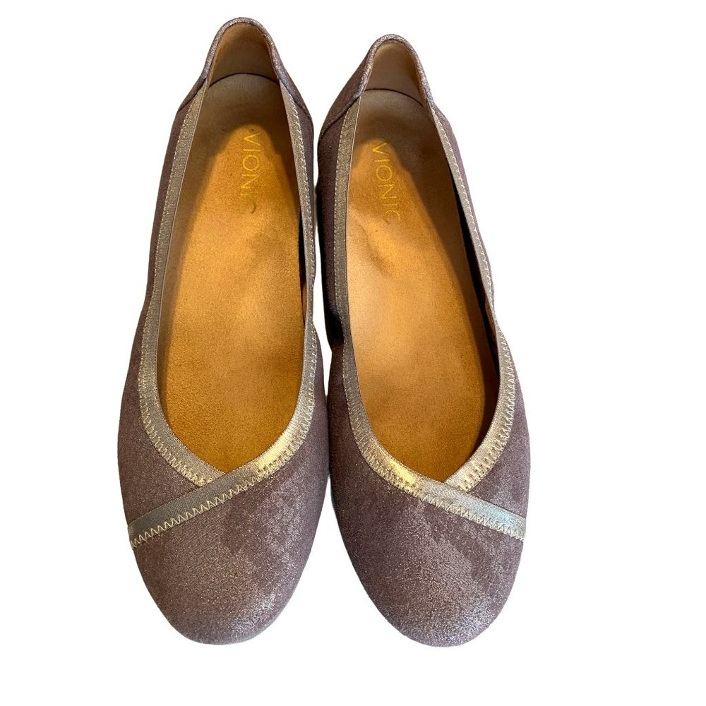 Vionic Caroll ballet flats lavender silver metallic - Picture 7 of 12